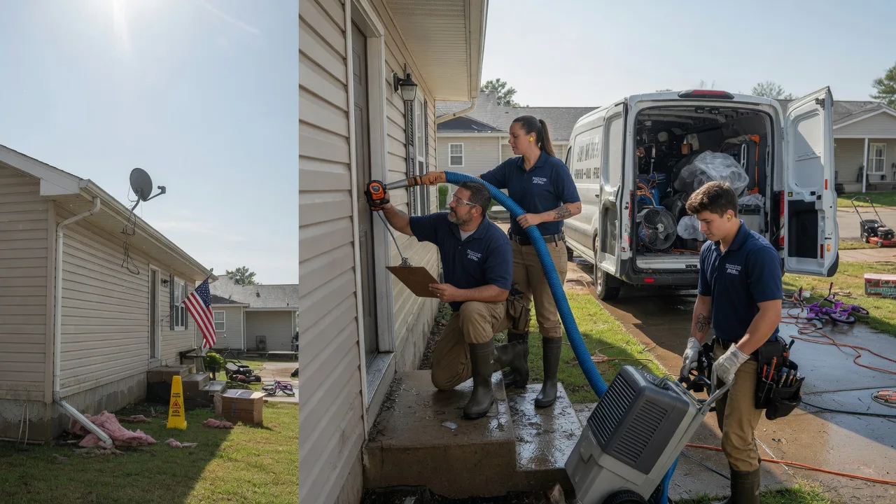 Ceiling Water Damage Restoration in Belpre, OH near me